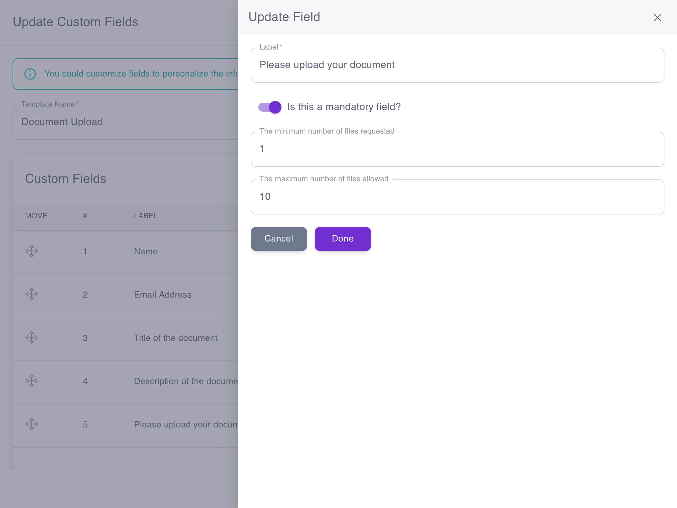 Configure Badge Registration Fields - Step 3